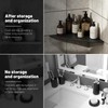Matte Black Shower Corner Shelf 10-inch 2 Pcs Wall Mount