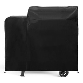 Grill Cover Replacrment RT-410/340 RT-B380 Wood Pellet Grill, Full Length Heavy-Duty Premium Pellet Grill Cover, Outdoor Waterproof Moisture Proof Breathable and Adjustable Drawstring