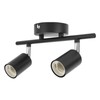 Flush Mount Ceiling Track Light Holder 2 Light Rotating Adjustable