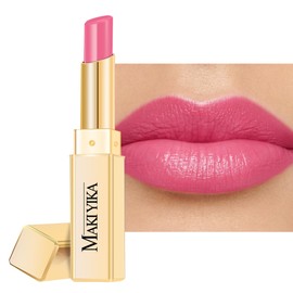MAKI YIKA Moisture Pink Lipstick for Women Hydrate Lip Balm for Dry Cracked Lips Weightless Glossy Lip Color Juicy Finish,MA062 Pastel Pink