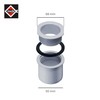 INEFA Screw Socket Gutter to Downpipe, Box Shape, grey