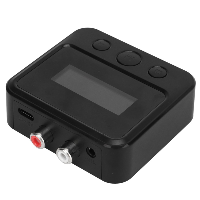 Bluetooth5.0 Receiver Transmitter 3.5MM Clear Screen Wireless Stereo Adapter for