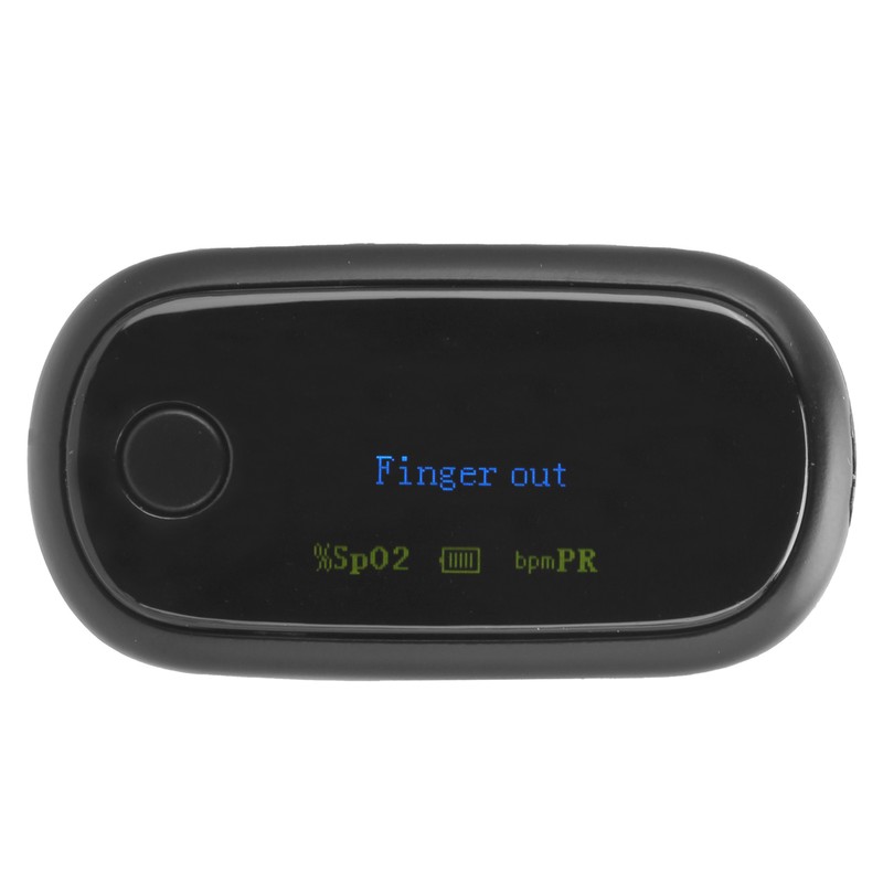 Fingertip Pulse Oximeter Rechargeable Blood Oxygen Saturation Monitor with Digital