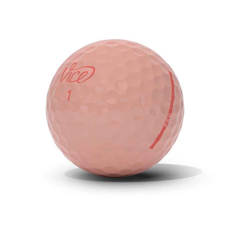 VICE Golf Pro Soft Hue Peach Parfait Golf Balls