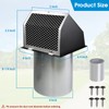 4 Inch Dryer Vent Cover Outside,4" Hooded Wall Vent with