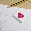 2 x 45mm 'Love Hearts Heart ' Erasers/Rubbers (ER00047173)