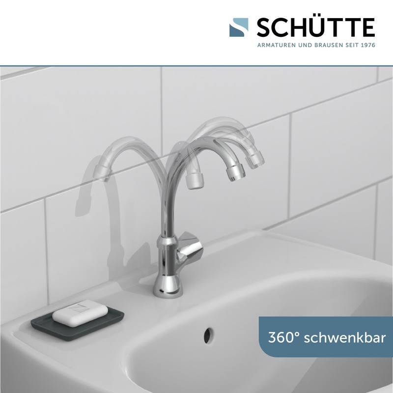 Schütte Carneo Cold Water Tap, Fitting, Bathroom Tap Only for