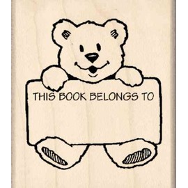 Stamps by Impression This Book Belongs to: Bookplate Rubber Stamp