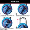 Master Lock Padlock, Mini Dial Combination Lock for Gym or