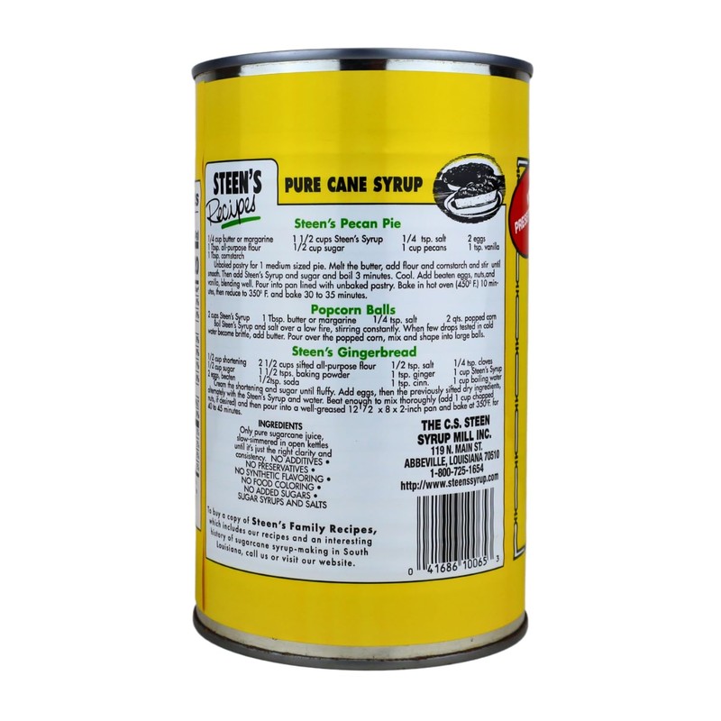 Steen's 100% Pure Cane Syrup 46oz Can- Louisiana's Trusted Brand
