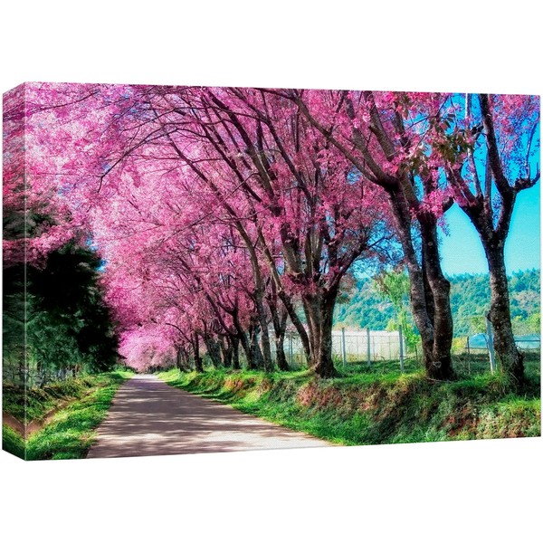 wall26 Framed Canvas Print Wall Art Cherry Blossoms in Bloom