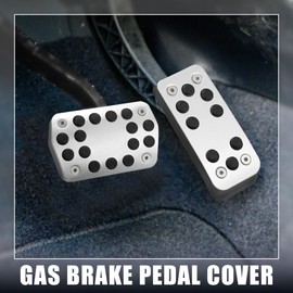 X AUTOHAUX 2 Pcs Accelerator Pedal and Brake Pedal Cover Set for Ford Focus