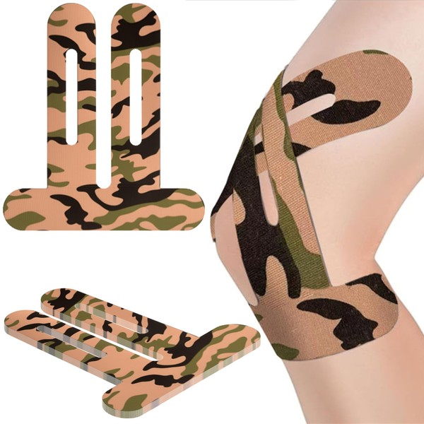 Vatonezich Precut Kinesiology Tape for Knees,12 Pcs – Elastic Knee