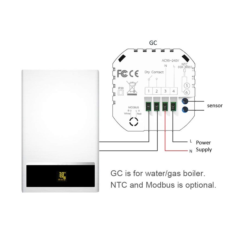 Smart Thermostat, Wi-Fi Smart Programmable Thermostat 5+1+1 Six Periods Voice