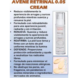 Avne Retrinal 0.05 Crema Facial Antienvejecimiento 30ml                                                                                               
