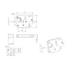Yisanba Elektromagnetisches Schrankschloss 12V DC, 150kg Zugfestigkeit, für Schließfächer/Schränke/Schubladen, 1