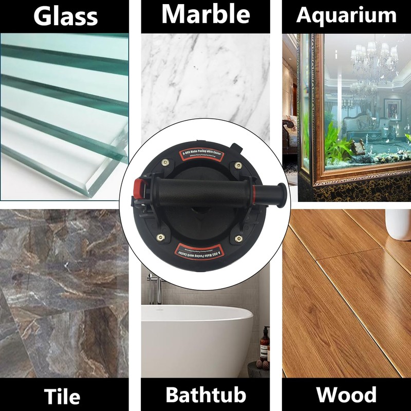 YCTOOLS 2 PCS 880 lbs Load 8" Double Thickness Glass