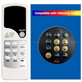 Replacement Remote Control for Altec Lansing Octiv Duo Speaker Dock M202