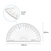 Kearing Large 30cm Clear Protractor for School, Woodworking, Office Supplies,