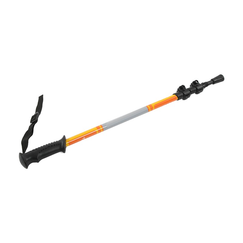 Three Sections Aluminum Alloy Alpenstock Corrosion Resistance Telescopic Trekking PoleGold