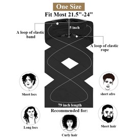 Ababalaya Satin Lined Open Turban Headband Mens Sweatband Sports Headband for Running,Cycling,Basketball,Yoga,Fitness Workout Stretchy Unisex Hairband, Black, 1 PCS