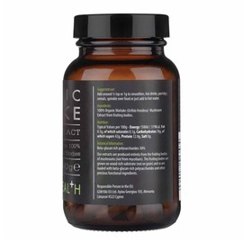 KIKI Health Organic Maitake Extract Mushroom Powder | Antioxidants Rich Superfood for Immune System Support | Real Fruiting Bodies Extract Supplement | Vegan, Gluten-Free, Non-GMO - 50g