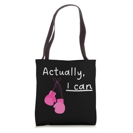 Women Kick-boxing Boxing Love Kickboxing Pink Boxing Gloves Tote Bag
