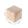 MECCANIXITY Wood Blocks, 3"x3"x3" Square Unfinished Wood Cube for DIY,
