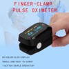Fingertip Pulse Oximeter Blood Oxygen Saturation Pulse Rate Monitor Detector