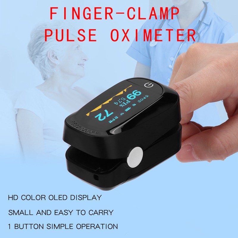 Fingertip Pulse Oximeter Blood Oxygen Saturation Pulse Rate Monitor Detector