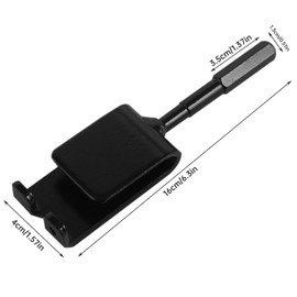 EMVANV Ice Anchor Tool,Ice Anchor Adapter for Ice Tent Ice Anchor Power Drill Adapter Ice House Anchors for Setting up Ice Fishing Shelter Tent Ice Insert Sewing Accessories(Black)