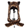 ShellKingdom Plush Novelty Animal Hat,3 in 1 Function Leopard Faux