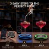 CLIYYD Smart Cocktail Coaster, App-Connected LED Cocktail Maker for Home