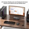 DP KVM Switch 2 Computer 1 Monitor, 8K@60Hz/4K@240Hz Displayport KVM