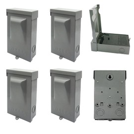 6 Pack AC Disconnect Box Outdoor 60 Amp Disconnect 120/240VAC Non-Fuse Disconnect Waterproof Metal Box Pull Out Switch for Home and Light Commercial Air Conditioning, Near Condensing Unit (UL)