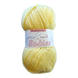 Stylecraft Knitting Yarn/Wool 100g Ball for Knit & Crochet, DK - 1233 - Baby Lemon