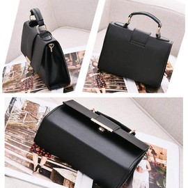Wiliharui Summer Fashion Women Bag Leather Handbags PU Shoulder Bags Small Flap Crossbody Bags for Women Messenger Bags,Black