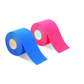 2 Rolls Taping Tape Kinesiology Tape Muscles Joint Support Stretchable Sweatproof Performance Enhancing 2 inches x 16.4 ft (5 cm x 5 m)