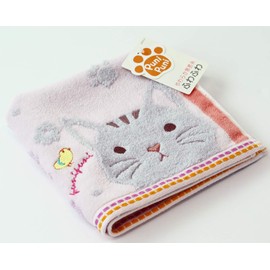 UCHINO Hand Towel Pink Cat Approx. 34×35cm Mochipuni Guest Towel 9004G704 P