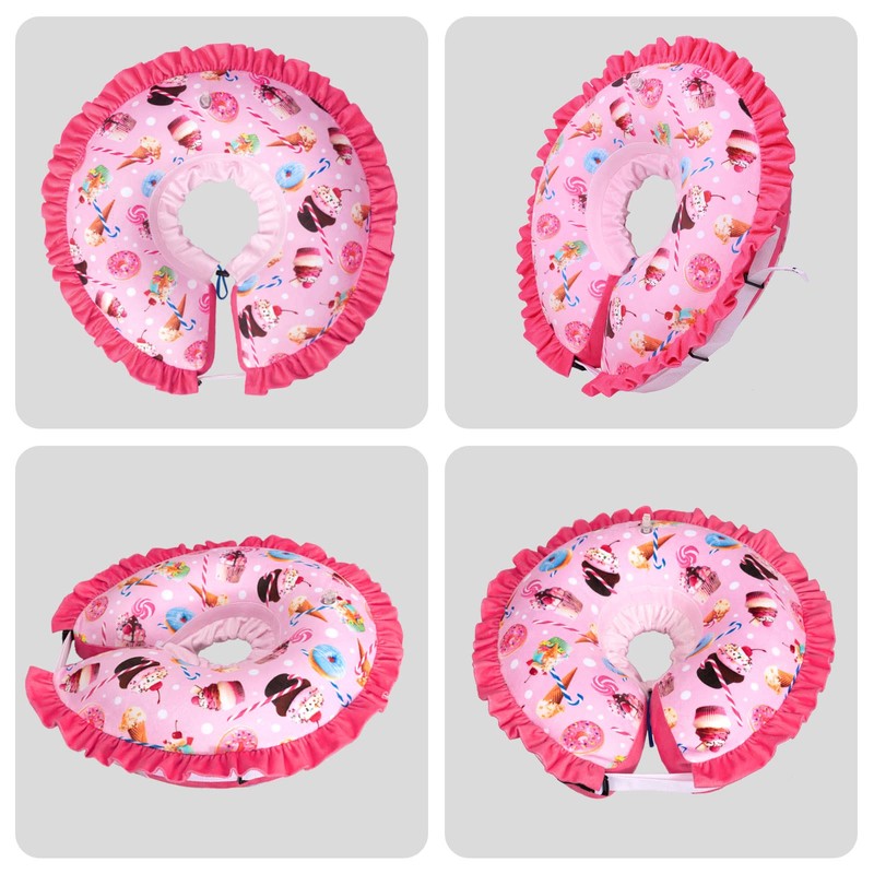 CuteBone Inflatable Dog Collar Alternative for Small/Medium Dogs After Surgery-Double