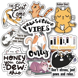 Motivational Cat Reward Stickers Pack - Funny Classroom Incentives for Kids | Cute Positive Stickers for Students