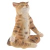 Yoga Cat in Lotus Seat, Made of Artificial Stone, Coloured