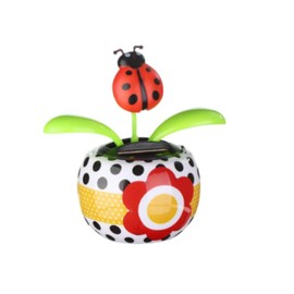 Solar Dancing Solar Powered Dancing Red Ladybug in Colorful Shape Flip Flap Animated Bobblehead Dancer Window Sun Catcher Car Dashboard Decor Solar Power Kits