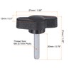 sourcing map 10pcs Tee Wing Knobs Thumb Screws M4 x