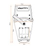 WrightFits Leather Drill Holster Double Nail and Hammer Holder Multi