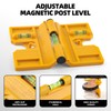 QualiapeX QualiapeX Magnetic Post Level, 270 Adjustable Folding Post Level