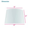 Aspen Creative 38006, Collapsible Empire Transitional Spider Shade, 9" Top