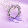 yuruyi Flower Crowns for Girls, Adjustable Floral Babysbreath Headpiecee Wedding