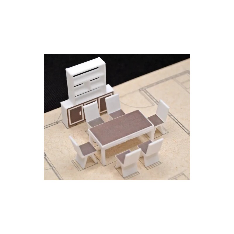 - Muebles Para Maquetas Set Casa Habitación Escala 150 -