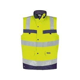 Bilbao Hi-Vis Jacket Yellow/Dark Blue